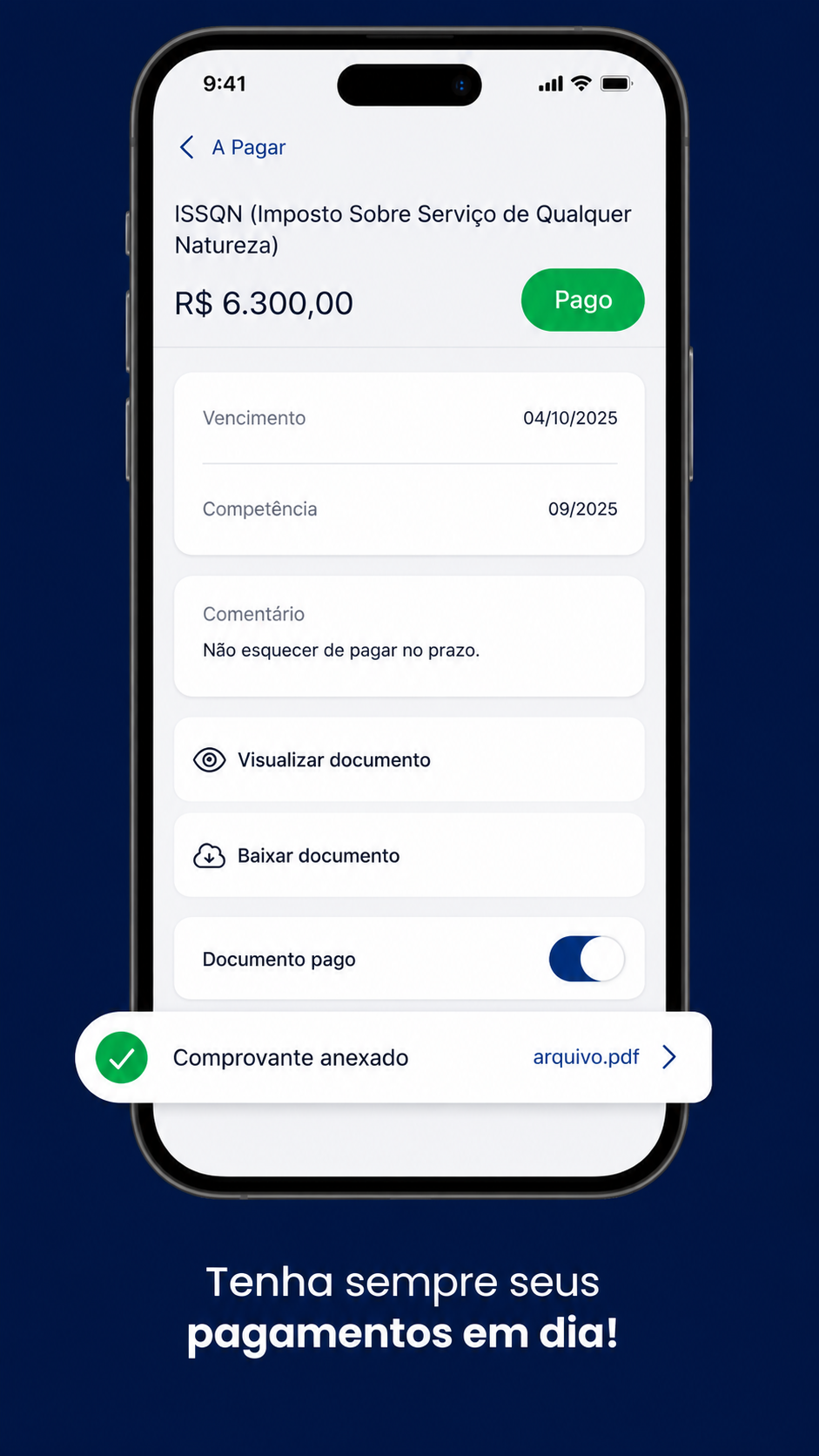 Consultare App — Contas a pagar