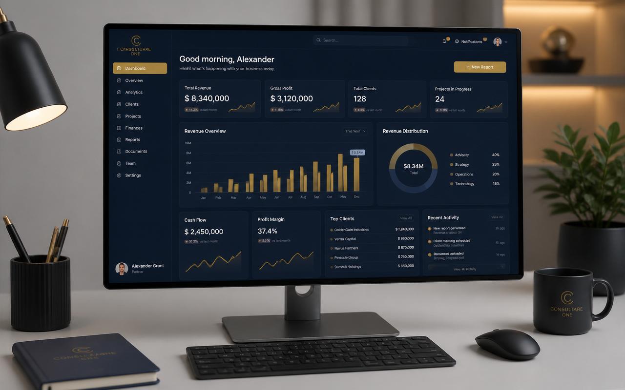 Consultare One — plataforma de dashboards e indicadores para decisão